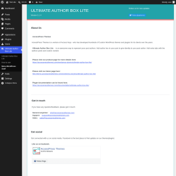 Page screenshot: Ultimate Author Box Lite &rarr; More WordPress Stuff