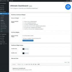 Page screenshot: Ultimate Dash&hellip; &rarr; Settings