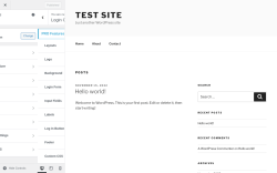 Page screenshot: Ultimate Dash… → Login Customizer