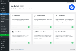Page screenshot: Ultimate Dash&hellip; &rarr; Modules