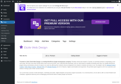 Page screenshot: FAQs → About Us