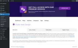 Page screenshot: FAQs → About Us