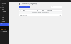 Page screenshot: Ultimate floating widgets