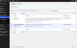 Page screenshot: Plugins &lsaquo; Test site &mdash; WordPress