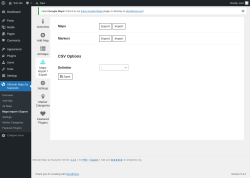 Page screenshot: Ultimate Maps by Supsystic &rarr; Maps Import / Export