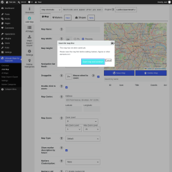 Page screenshot: Ultimate Maps by Supsystic &rarr; Add Map &rarr; 
							
								
								Markers																											
											New										
																								
						