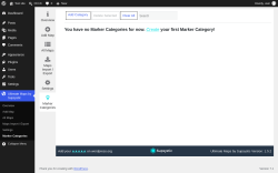 Page screenshot: Ultimate Maps by Supsystic &rarr; Marker Categories