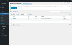 Page screenshot: Ultimate Member &rarr; Member Directories