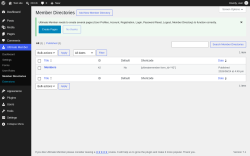 Page screenshot: Ultimate Member &rarr; Member Directories