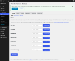 Page screenshot: Ultimate Member &rarr; Settings