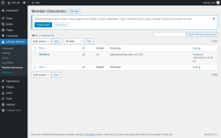 Page screenshot: Ultimate Member → Member Directories