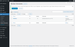 Page screenshot: Ultimate Member &rarr; Member Directories
