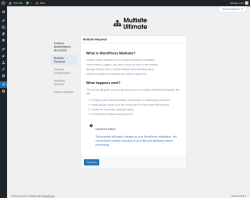 Page screenshot: Multisite Ultimate