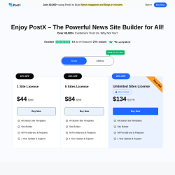 Page screenshot: PostX → Upgrade to Pro