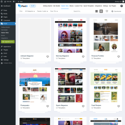 Page screenshot: Appearance → Starter Sites