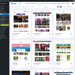 Page screenshot: Appearance → Starter Sites