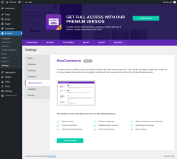 Page screenshot: Reviews → Settings → WooCommerce