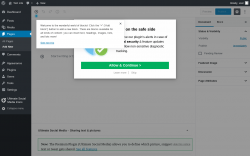 Page screenshot: Add New Page &lsaquo; Test site &mdash; WordPress