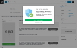 Page screenshot: Add New Page &lsaquo; Test site &mdash; WordPress