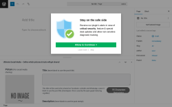Page screenshot: Add Page ‹ Test site — WordPress