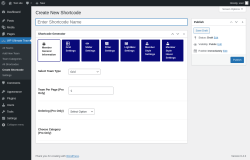 Page screenshot: WP Ultimate Team → Create Shortcode