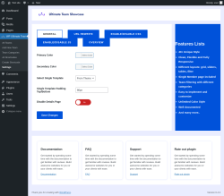 Page screenshot: Settings ‹ Test site — WordPress