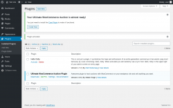Page screenshot: Plugins ‹ Test site — WordPress