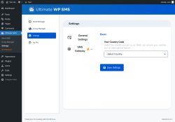 Page screenshot: Ultimate SMS &rarr; Settings