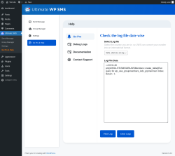 Page screenshot: Ultimate SMS &rarr;  Go Pro & Help 
