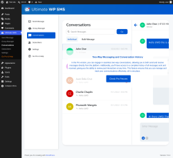 Page screenshot: Ultimate SMS &rarr; Conversations