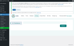 Page screenshot: WPForms Addons &rarr; Settings