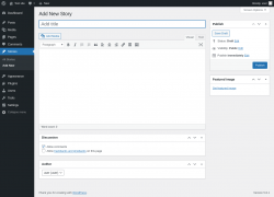 Page screenshot: Stories &rarr; Add New