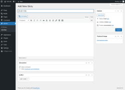 Page screenshot: Stories &rarr; Add New