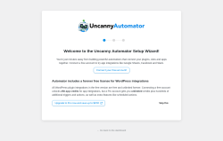 Page screenshot: Automator → Setup wizard