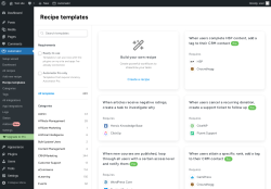 Page screenshot: Automator → Recipe templates