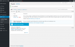 Page screenshot: Plugins &lsaquo; Test site &mdash; WordPress