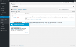 Page screenshot: Plugins &lsaquo; Test site &mdash; WordPress