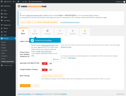 Page screenshot: Settings  &rarr; UnderConstruction