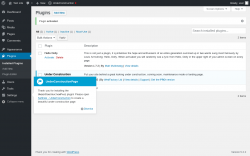 Page screenshot: Plugins &lsaquo; Test site &mdash; WordPress