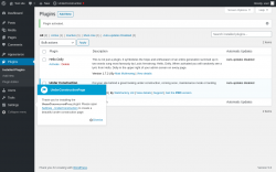Page screenshot: Plugins &lsaquo; Test site &mdash; WordPress