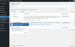 Page screenshot: Plugins &lsaquo; Test site &mdash; WordPress