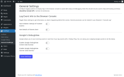 Page screenshot: UniPixel → General Settings