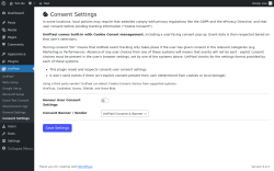 Page screenshot: UniPixel &rarr; Consent Settings