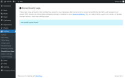 Page screenshot: UniPixel &rarr; Stored Event Logs