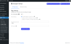 Page screenshot: UniPixel &rarr; Google Setup