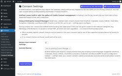 Page screenshot: UniPixel &rarr; Consent Settings