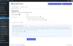 Page screenshot: UniPixel &rarr; Google Setup