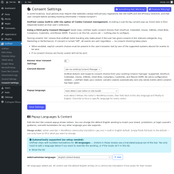 Page screenshot: UniPixel &rarr; Consent Settings