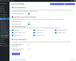 Page screenshot: UniPixel &rarr; General Settings