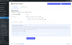 Page screenshot: UniPixel &rarr; Google Setup